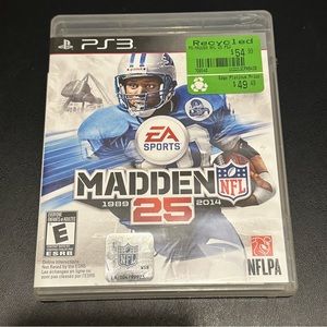 EA Sports NFL Madden 25 PlayStation 3 PS3 Game